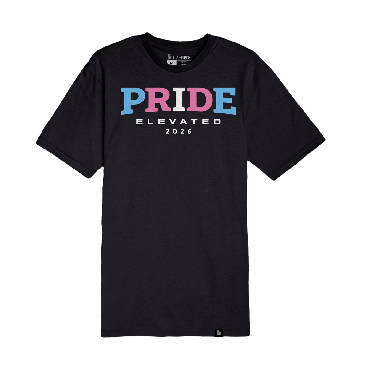 Utah Pride Elevated 2026 Trans Rainbow Tee